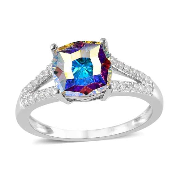 Host Pick 🌟Aurora Borealis Swarovski Crystal Ring - Picture 7 of 7